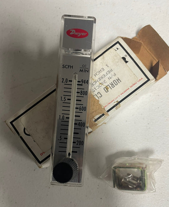 NEW RATE-MASTER NIB 56-167060-00 FLOW METER FROM DYWER  SERIES RMA 0-2 SCFH