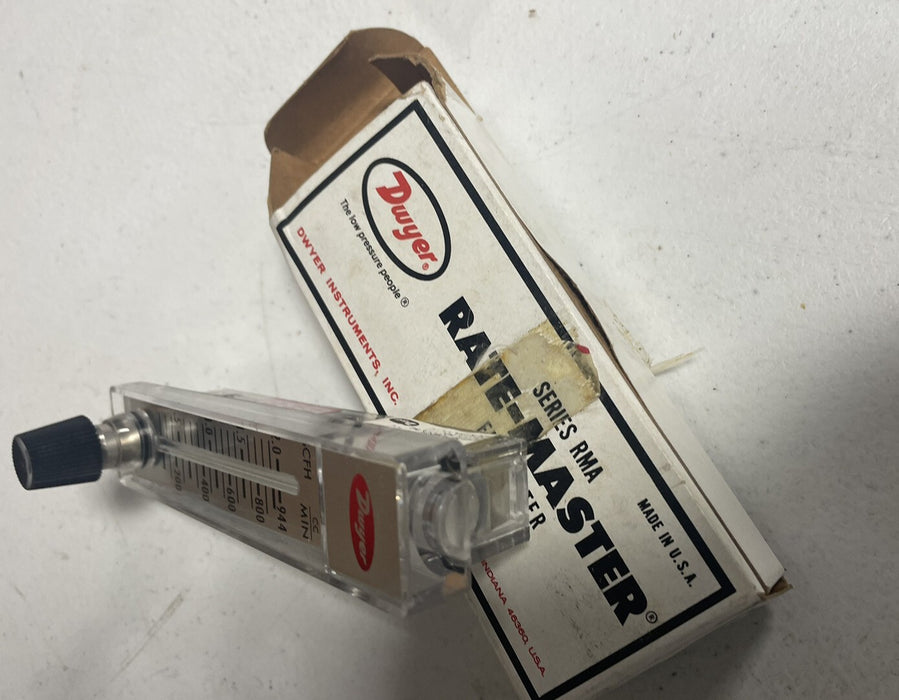 NEW RATE-MASTER NIB 56-167060-00 FLOW METER FROM DYWER  SERIES RMA 0-2 SCFH