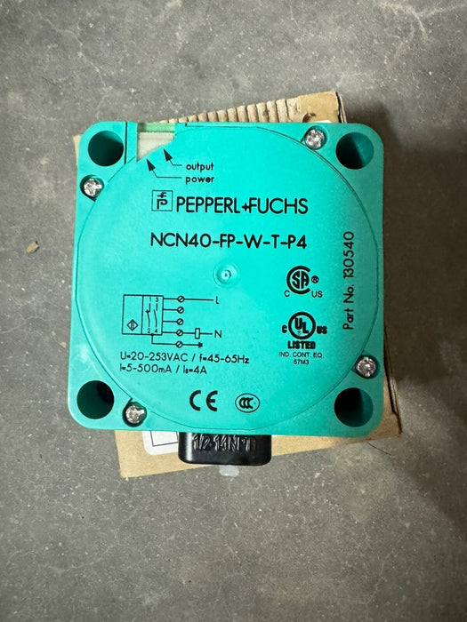 PEFU NCN40-FP-W-T-P4 NEW PEPPERL&FUCHS  PROX SWITCH PEFUNC NCN40