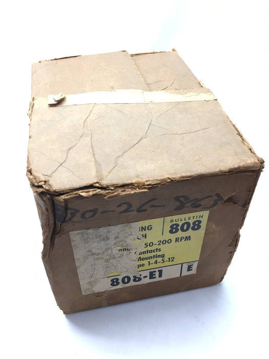 New in Original box Allen Bradley 808-E1 Zero Speed Switch