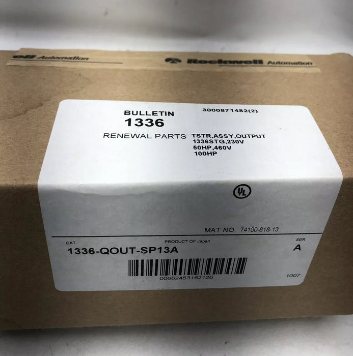 NEW SEALED ALLEN-BRADLEY 1336-QOUT-SP13A TRANSISTOR ASSY 1336STG 100HP @ 460VAC