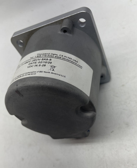 LIGHTLY USED BEI SENSOR ENCODER H25D-SS-10,800-T3-ABZC-28V/V-SK8-S P/N 010051715