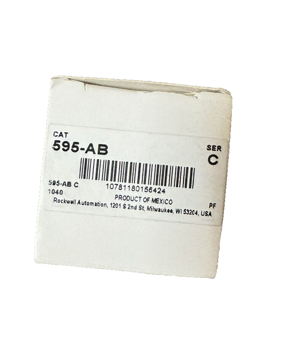 595-AB NEW ALLEN-BRADLEY MOTOR STARTER AUXILIARY CONTACT AUX NO NC