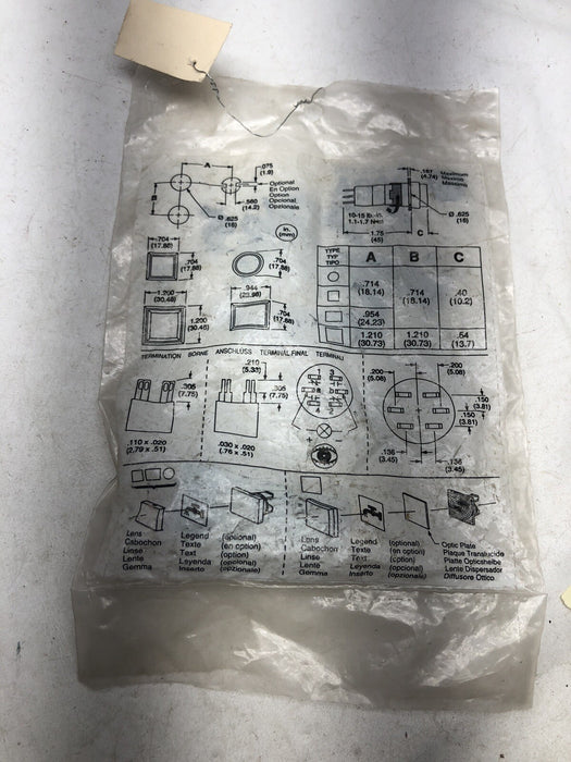 NEW SEALED ALLEN BRADLEY 800A-M2FAR24 RED MOMENTARY CONTACT PUSHBUTTON