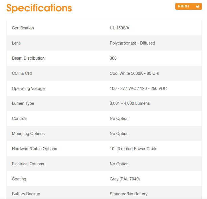 DIALIGHT DUROSITE LED AREA LIGHT 100 -277VAC  ALU5B C24DNWNGN 1598 PC 4K 360 CW