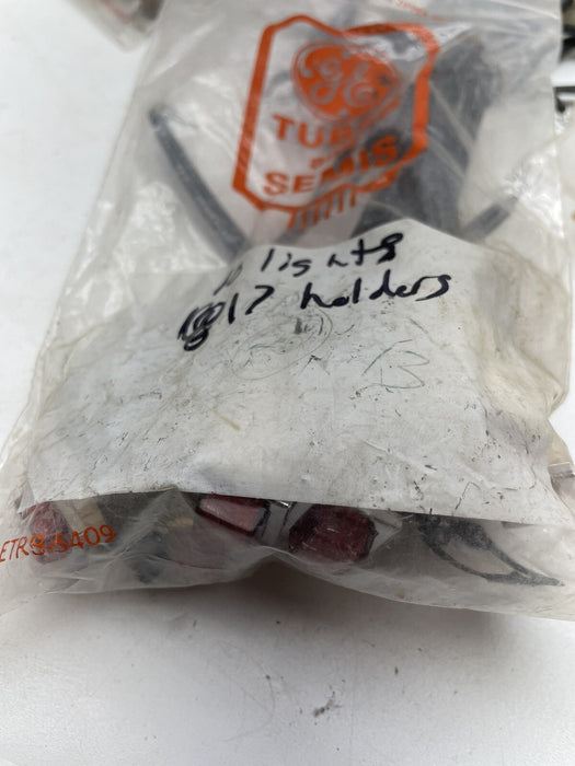 52PC NEW 1050A4 120 VAC PILOT LIGHT LAMPS W/ FLYING LEADS CLEAR WHITE RED GREEN