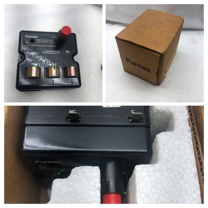 NEW FURNAS CONTROL MODULE 948AA32E THREE PHASE SOLID STATE OVERLOAD