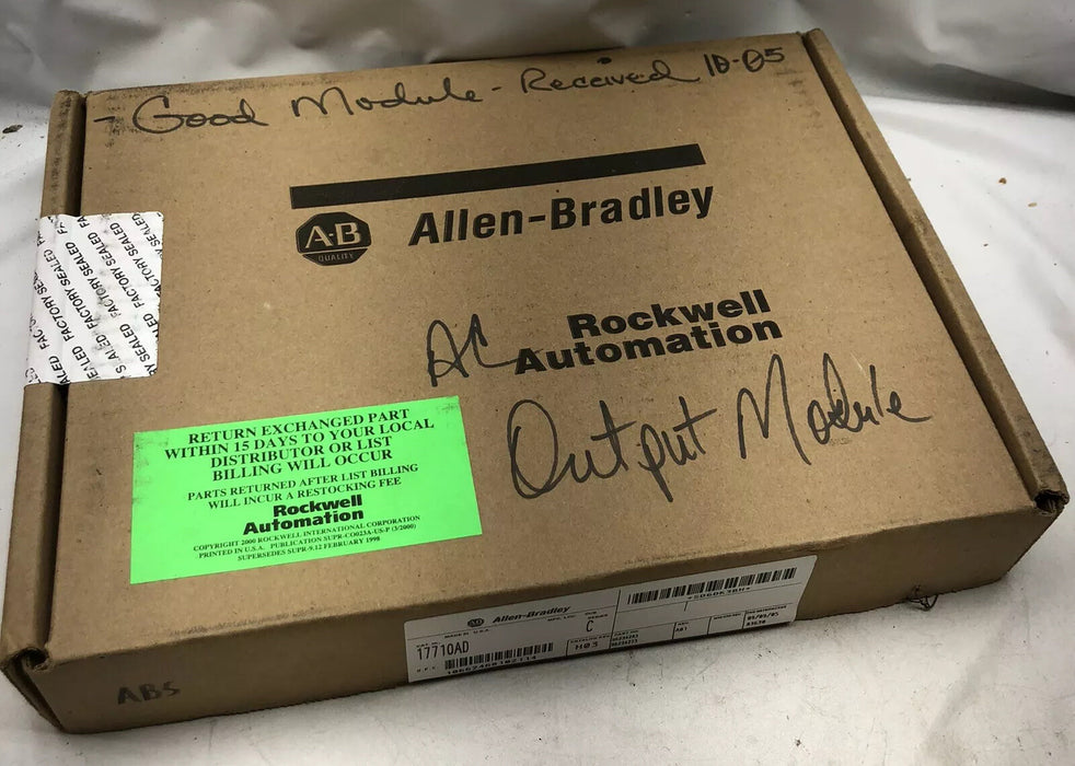 New Sealed 2005-2008 Allen-Bradley 1771-OAD C 120vac 16Pt PLC-5 Digital Output