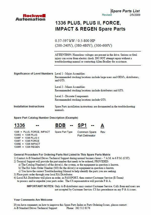 NEW 2003 ALLEN BRADLEY 1336-SN-SP8B DC SNUBBER BOARD 1336 VFD DRIVE PARTS NIB