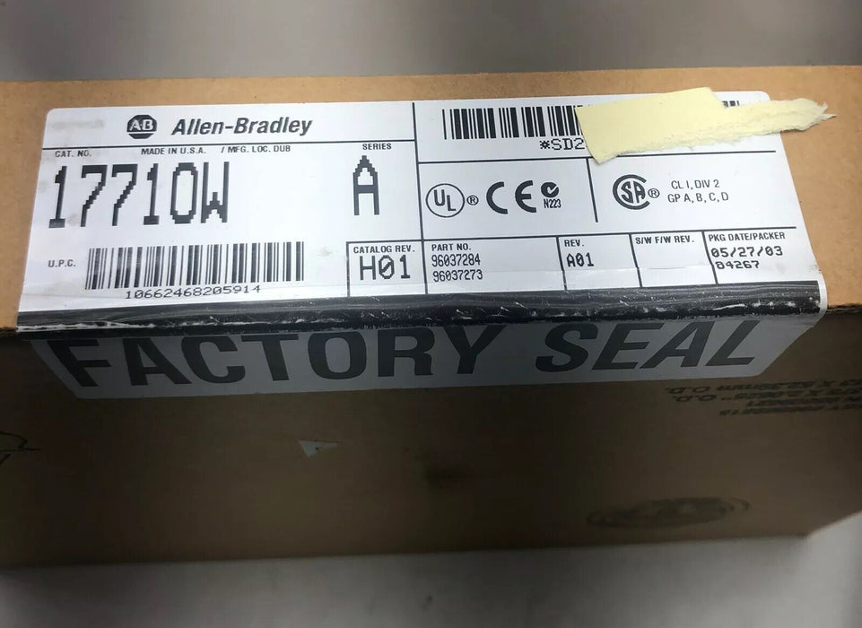 NEW SEALED ALLEN BRADLEY 1771-OW SER A OUTPUT MODULE NEW IN BOX 1771OW