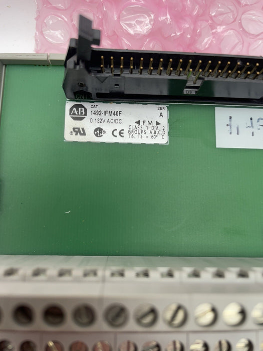 ALLEN BRADLEY 1492-IFM40F 0-132V AC/DC INTERFACE MODULE