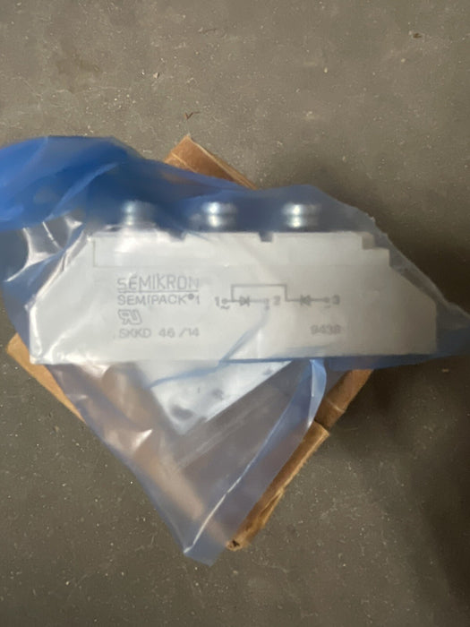 NEW 1336 P/N S201445 DIODE BRIDGE SEMIKRON SEMIPACK1 SKKD 46/14 SEALED