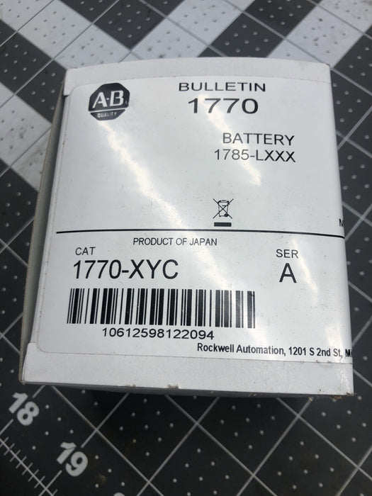 NEW 2018 1770-XYC 1785-LXX PLC-5  BATTERY ALLEN BRADLEY PLC BACKUP BATTERY