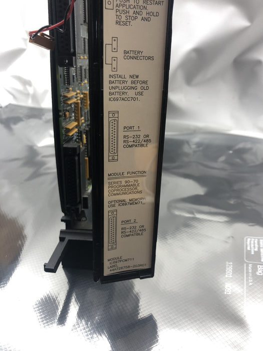 GE FANUC / HONEYWELL CPU IC697PCM711 SERIES 90-70 PROGRAMMABLE COPROCESSOR COMM