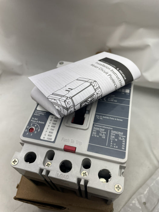 NEW HMCP100R3C Eaton Motor Circuit Protector 3 Pole 100 Amp 600V New In Box NIB