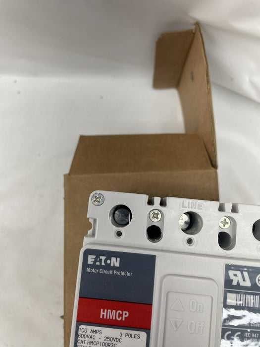 NEW HMCP100R3C Eaton Motor Circuit Protector 3 Pole 100 Amp 600V New In Box NIB