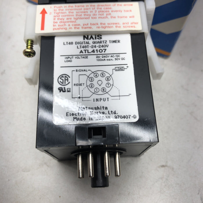 NEW LT48T-24-240V LT48 DIGITAL QUARTZ TIMER NAIS BY AROMAT ATL410798 ATL4107