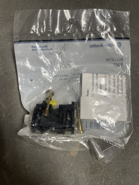 QTY 1 NEW SEALED ALLEN BRADLEY 800T-XA  CONTACT BLOCK 1 NC 1 NO