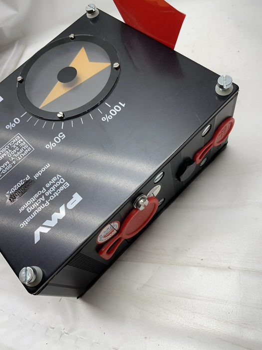 NEW PMV P-2020 ELECTRO-PNEUMATIC DOUBLE ACTING VALVE POS P2020NE-30F01-PV9DA-ZN