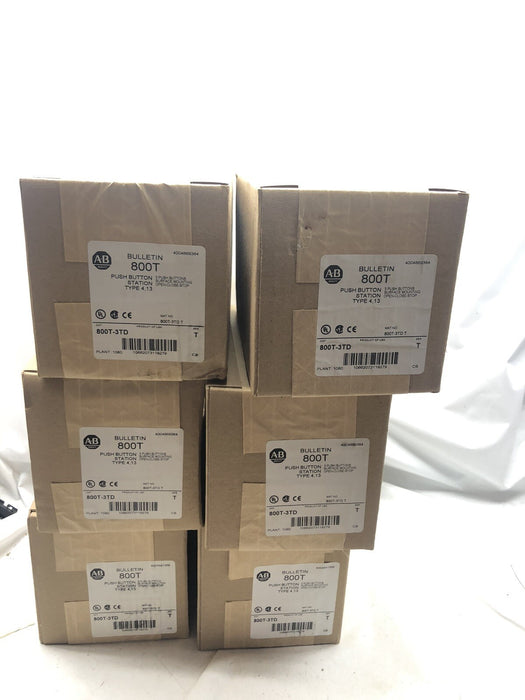 NEW ALLEN BRADLEY SEALED 800T-3TD CONTROL STATION OPEN CLOSE STOP DOOR ETC