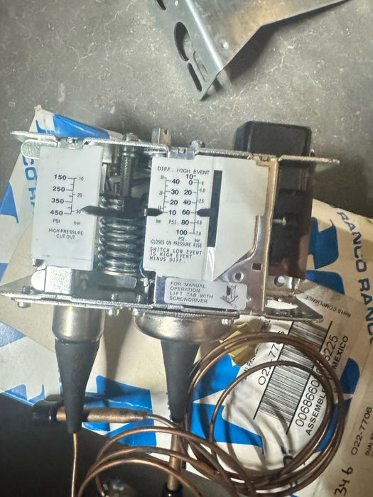 Ranco 022-7706 Dual Function Pressure Refrigeration Control O22-7706