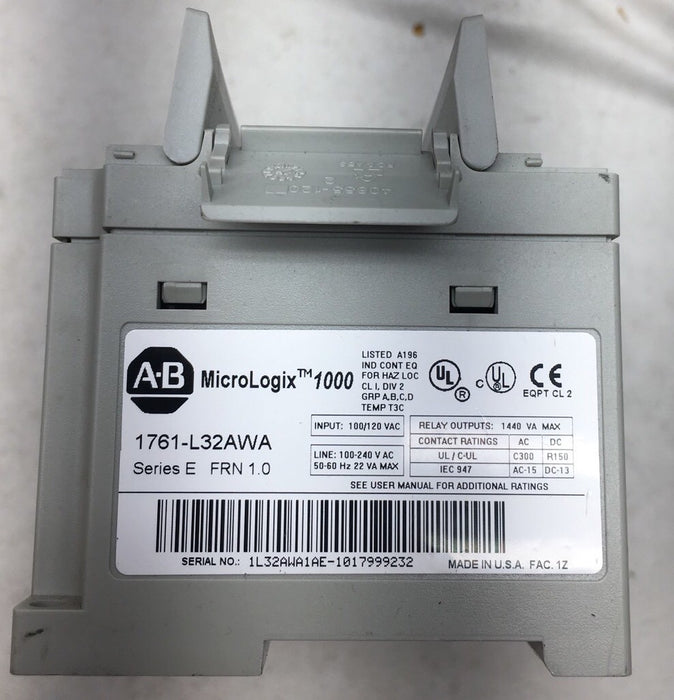 1761-L32AWA Allen Bradley Ser E MicroLogix 1000 Controller PLC MICRO LOGIX