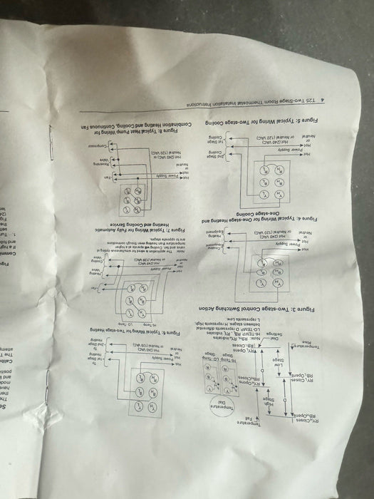 NEW PENN T25A-1C  THERMOSTAT 2 STAGE ROOM THERMOSTAT 40-90 DEG F