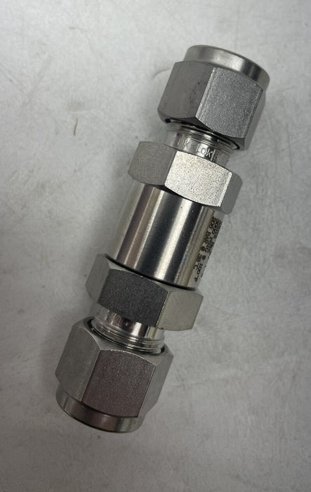 NEW D-PRO V33B-D-6T-1-S POPPET CHECK VALVE 3/8" COMPRSSION X 3/8" COMPRESSION