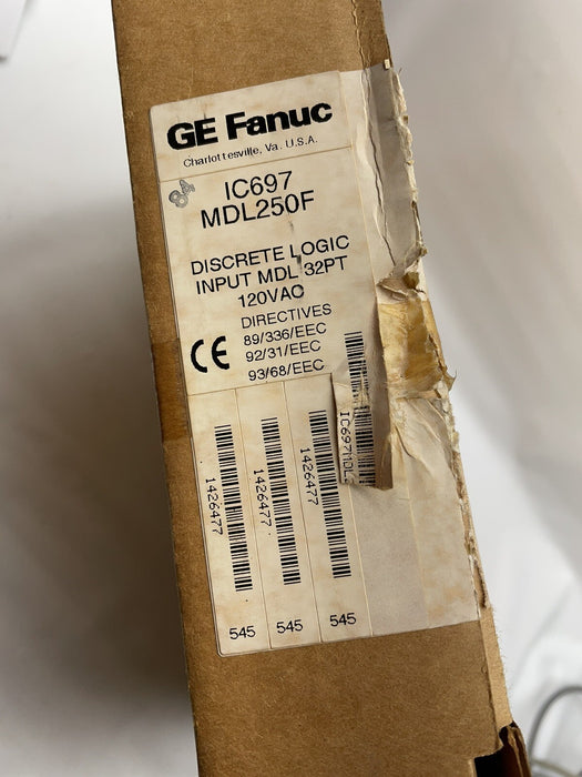 GE FANUC IC697MDL250F SERIES 90-70 DISCRETE LOGIC INPUT MDL120AC 32PT ISOLATED