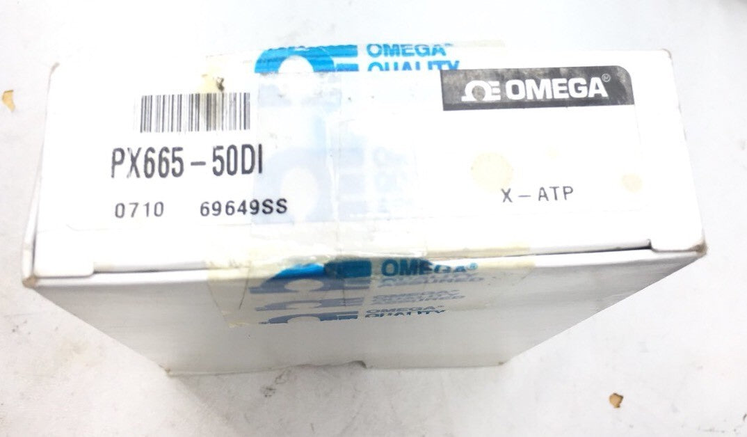 NEW OMEGA PX665-50DI 4-20ma OUTPUT 0 - 50 INH2O DIFF PRESSURE DX5FO142ST50IW-XPV