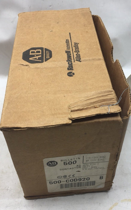 500-C0D920 New Allen Bradley Contactor 500-COD920 QTY