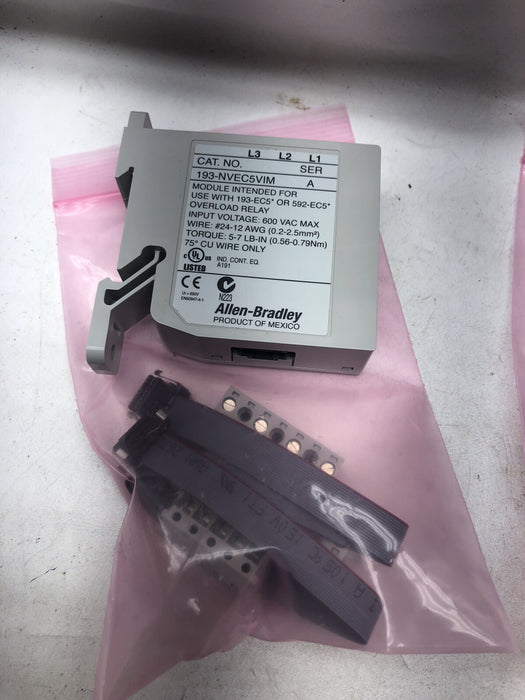 ALLEN BRADLEY NEW 193-NVEC5VIM SER A VOLTAGE INPUT MODULE E3 PLUS