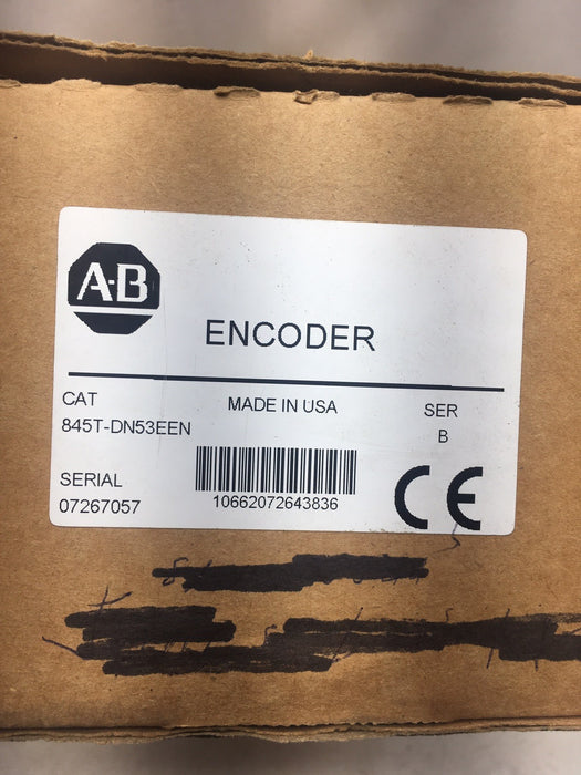 ALLEN-BRADLEY 845T-DN53EEN INCREMENTAL ENCODER 3000 PPR 24VDC GREAT SHAPE