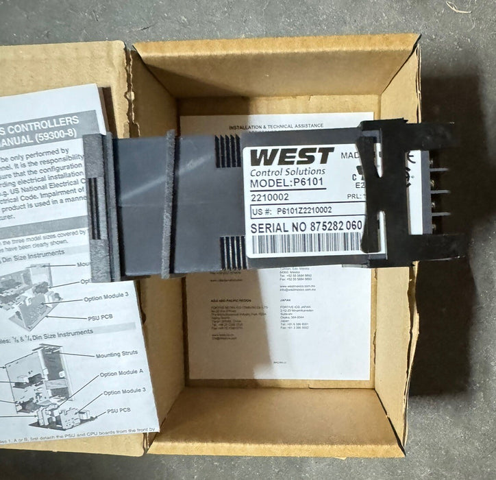 P6101 WEST 6101 2210002 CONTROLLER RTD INPUT RELAY OUTPUT NIB P6101Z2210002 PID
