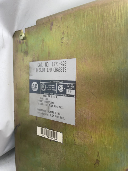 LOT OF 3 USED 1771-A2B 8 SLOT I/O RACK PLC-5