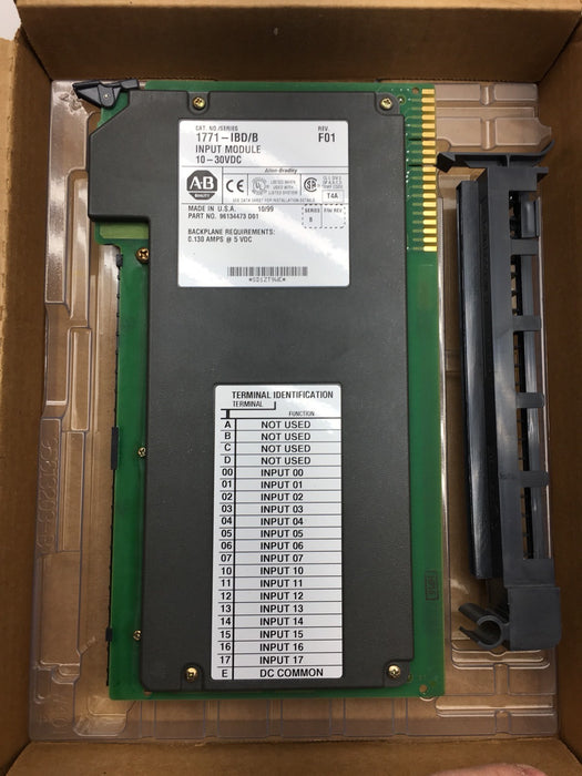 NEW 1771-IBD ALLEN-BRADLEY 1771IBD/B INPUT MODULE 10 - 30 VDC SERIES B  NIB