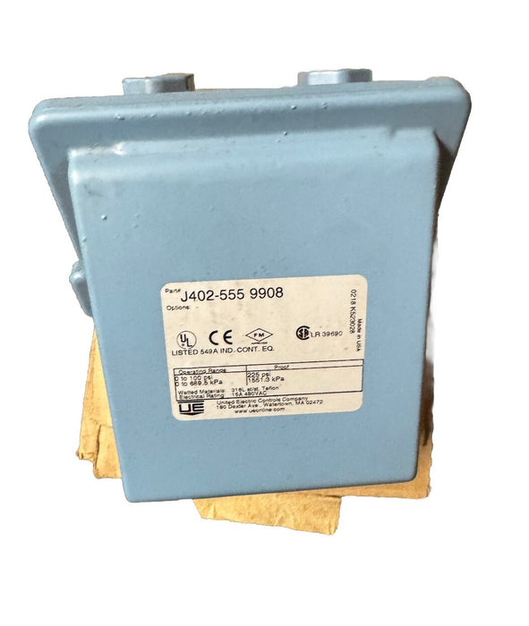 UNITED ELECTRIC J402-555-9908 SWITCH NIB 0-100 PSI