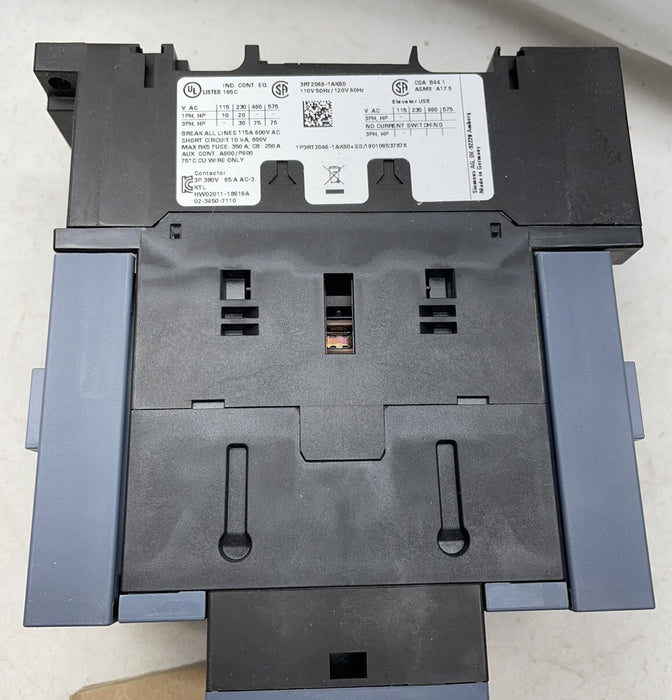 NEW SIEMENS 3RT2046-1AK60 MOTOR CONTACTOR 120V COIL AC-3 45KW 1 n.o 1 n.c