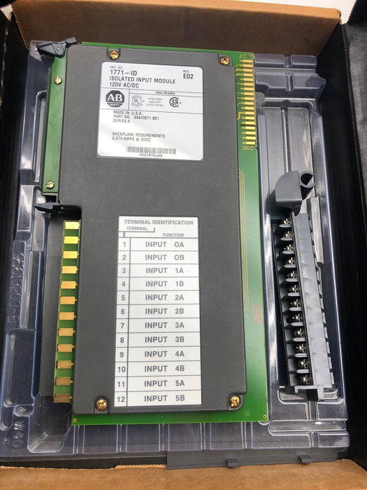 NEW Allen Bradley 1771-ID A Isolated 120V AC Input Module