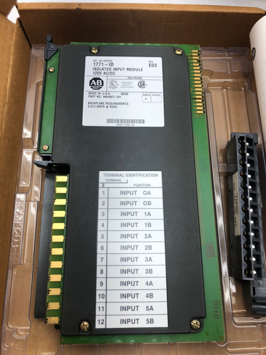 NEW Allen Bradley 1771-ID A Isolated 120V AC Input Module