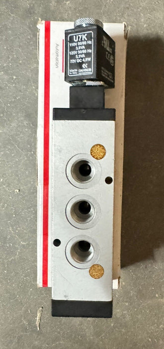 NEW CAMOZZI SOLENOID VALVE PART # 1096451 DESC 454-015-22-U7K 45401522U7K U7K