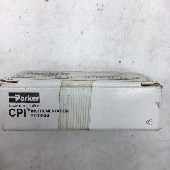 NEW BOX OF 10 PCS PARKER CPI 8 PNZ-SS 1/2" CAP / PLUG 8-PNZ-SS SEALED