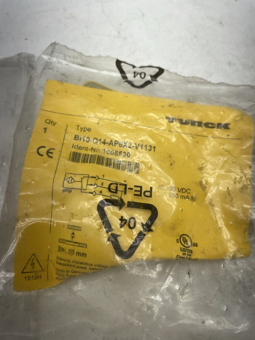 NEW TURCK INDUCTIVE SENSOR PROX BI10-Q14-AP6X2-V1131 1608530