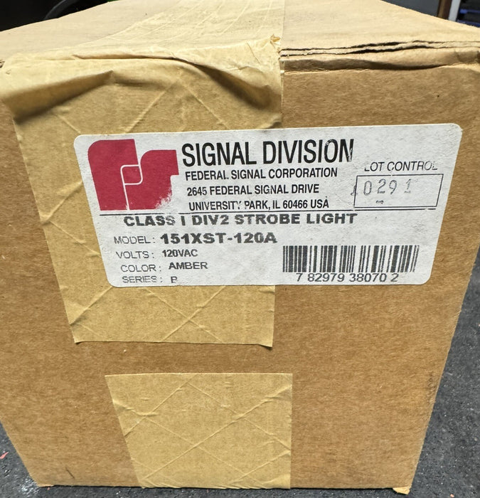 Federal Signal 151XST-120A Strobe Light Hazardous Location AMBER 120Vac ORANGE