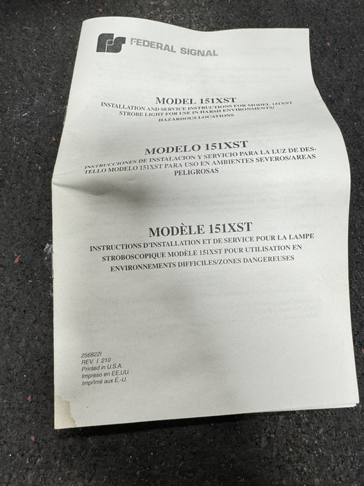 Federal Signal 151XST-120B Light Hazardous Location 120Vac