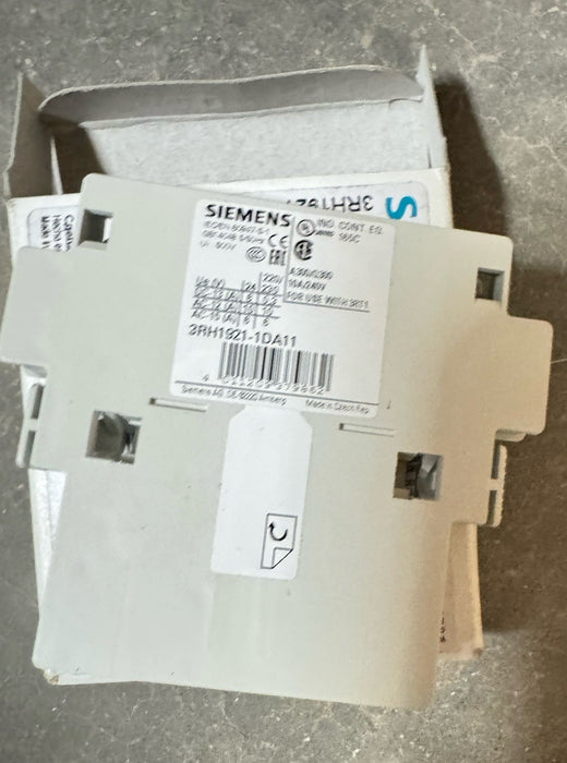 Siemens 3rh1921-1da11 auxiliary switch block free shipping