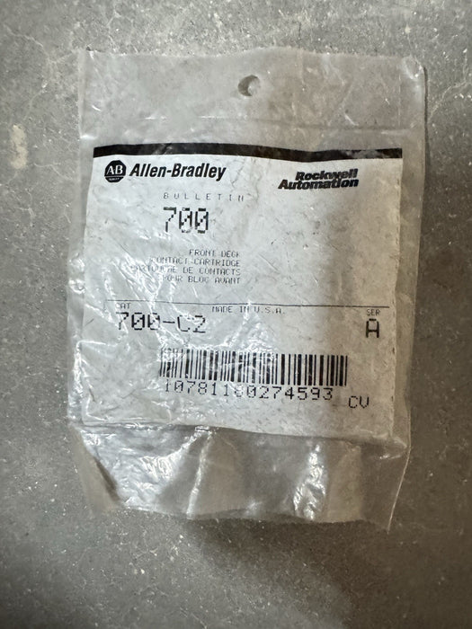 NEW OLD STOCK! ALLEN-BRADLEY SER.A FRONT DECK CONTACT CARTRIDGE 700-C2