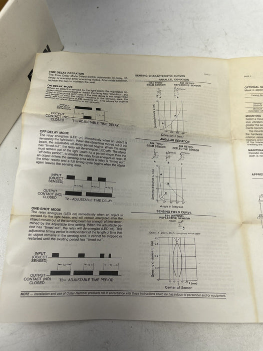 NEW CUTLER HAMMER E64CXX4C PHOTOELECTRIC THRU-BEAM  EMITTER