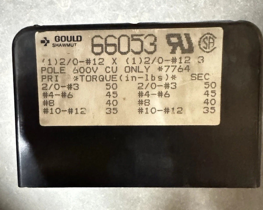 NEW FERRAZ SHAWMUT 66053 INTERMEDIATE PDB POWER DISTRIBUTION BLOCK  600V