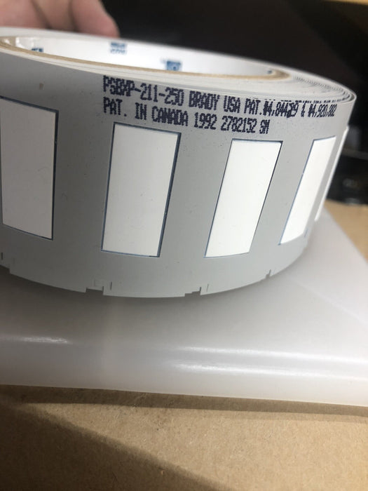 NEW PSBXP-211-250 BRADY PERMASLEEVE PS WIRE MARKERS NIB CLOSE TO FULL ROLL-